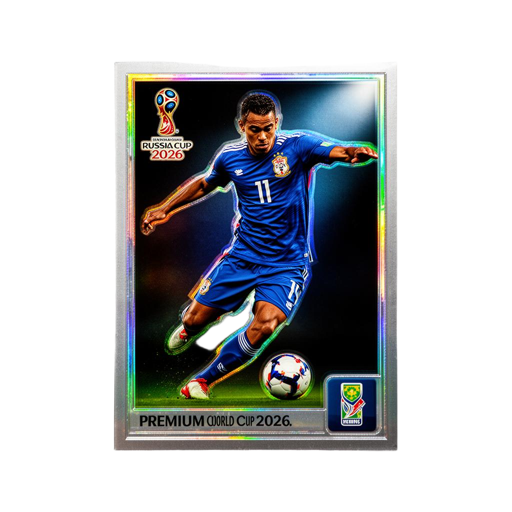 Figurinha holográfica Copa 2026